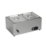Bain Marie Food Warmer - Manufacturer - 2-Pan Stainless Steel Restaurant Catering