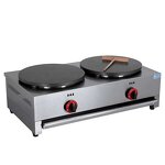Crepe Maker Machine - Manufacturer - 2-Plate Gas Professional Industrial Non Stick