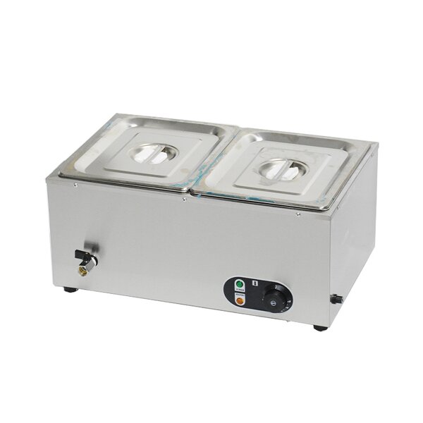 Bain Marie Food Warmer - Manufacturer - 2-Pan Stainless Steel Restaurant Catering