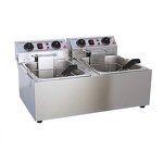 Deep Fat Fryer - Manufacturer - Commercial Electric Double Two Tank Frying Machine