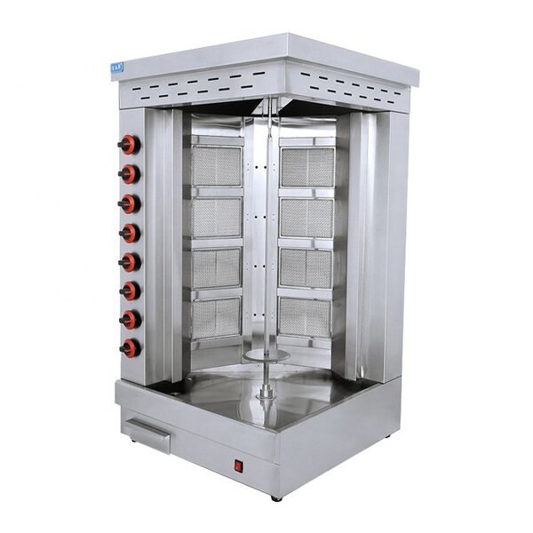 Doner Kebab Grill - Manufacturer - Gas 8-burner Commercial Automatic Cutting Shawarma