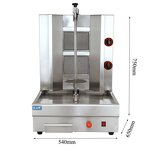Shawarma Grill Machine - Manufacturer - 2-burner Gas Commercial Hamburger Kebab Doner