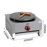 Crepe Maker Machine - Manufacturer - Commercial Portable Gas Big Size Single Burner