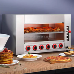 Gas Salamander Grill - Manufacturer - 6 Burners LPG Infrared Over Fire Lift Fish