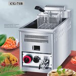 Hot Dog Fryer - Manufacturer - Commercial Double Dog Corn Cheese Gas Deep Fryer