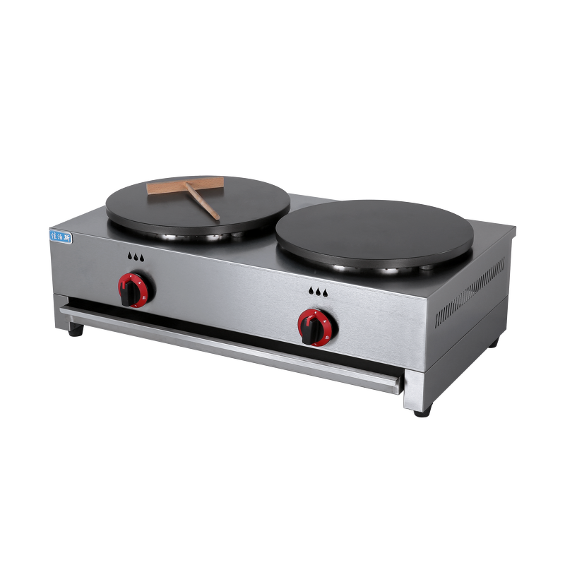 Crepe Pancake Maker - Manufacturer - Commercial Automatic Gas Double Nonstick Pan