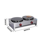 Crepe Maker Machine - Manufacturer - Commercial Portable Gas Outdoor Double Burner