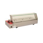 Bain Marie Food Warmer - Manufacturer - 3 Pan Tempered Glass Shield Steam Table
