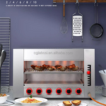 Gas Salamander Grill - Manufacturer - 6 Burners LPG Infrared Over Fire Lift Fish