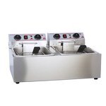 Deep Fat Fryer - Manufacturer - Commercial Electric Double Two Tank Frying Machine