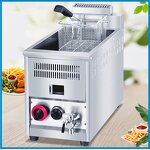 Hot Dog Fryer - Manufacturer - Commercial Double Dog Corn Cheese Gas Deep Fryer