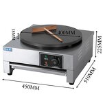 Electric Crepe Maker - Manufacturer - Commercial Automatic Rotating Hot Plate Industrial