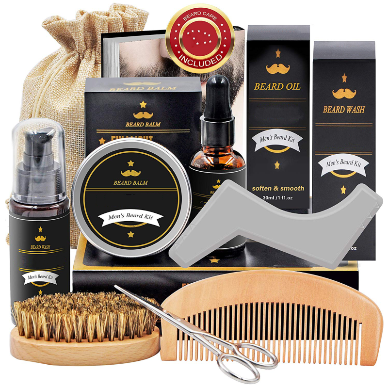 Professional Beard Kit Factory - OEM Organic Beard Oil Growth Care Set