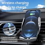 Wireless Car Charger - Manufacturer - C1 C12 Metal Auto Clamping 15W Fast Charging