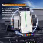 Magnetic Car Wireless Charger - Manufacturer - 15W R20 Touch Sensor Air Vent RGB LED