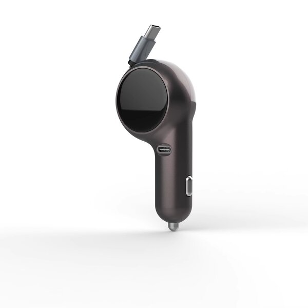 Retractable Car Charger - Manufacturer - 30W USB-C PD K2 ABS Charging Hub for Phones