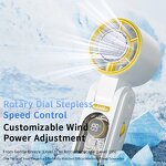 F17 Handheld Turbo Fan - Manufacturer - 2026 LED Display Semiconductor Cooling Foldable