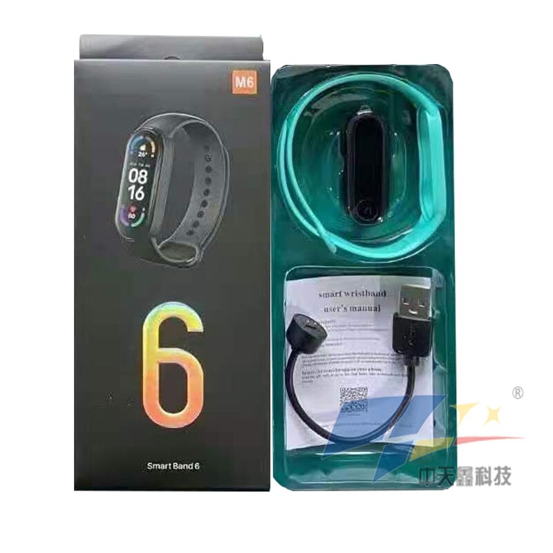 M6 Smart Band - Manufacturer - 2026 IP67 Waterproof BT Call Fitness Tracker Wristband
