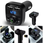FM Transmitter Car Kit - Manufacturer - BT5.0 Dual USB Charger Handsfree Player X88
