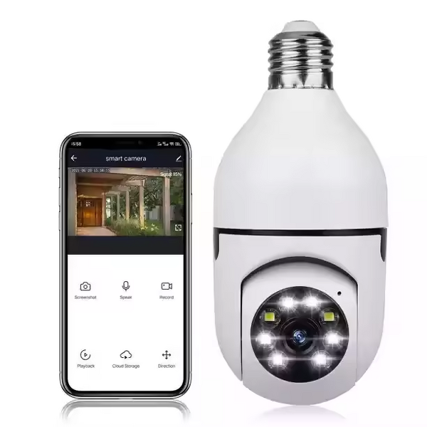 E27 Light Bulb Camera - Manufacturer - 360 CCTV 5G/2.4G Wi Fi Hidden Security Camera