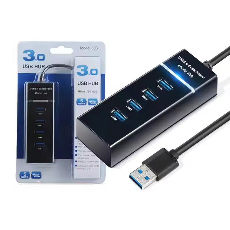 USB 3.0 Hub - Manufacturer - New Style 5Gbps 4 Ports Splitter Computer Peripherals