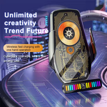 Wireless Car Charger - Manufacturer - 15W R20 Air Vent 360° Rotation RGB Touch Sensor