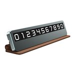 Parking Plate Manufacturer - Premium Luxury Leather & Alloy Car Temporary Privacy Protected Mobile Number Display