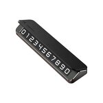 Parking Plate Manufacturer - Premium Luxury Leather and Alloy Car Temporary with Privacy Protection Mobile Number Display