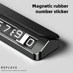 Parking Plate Manufacturer - Premium Luxury Leather and Alloy Car Temporary with Privacy Protection Mobile Number Display