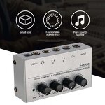 Headphone Amplifier Manufacturer - HA400 Metal Mini 4-Channel Digital Power for Recording