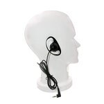 Earphone Manufacturer - One Ear D Shape Ear-hook Wired 25mm Mono 3.5 Jack Tour Guide Headset