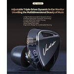 Wired Earbud Manufacturer - KZ Vader 0.75mm Pins Triple Driver In-Ear Monitor Music HiFi IEM with 4 Tuning Levels