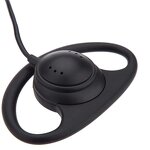 Earphone Manufacturer - One Ear D Shape Ear-hook Wired 25mm Mono 3.5 Jack Tour Guide Headset
