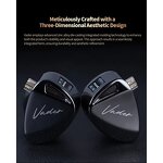 Wired Earbud Manufacturer - KZ Vader 0.75mm Pins Triple Driver In-Ear Monitor Music HiFi IEM with 4 Tuning Levels