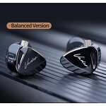 Wired Earbud Manufacturer - KZ Vader 0.75mm Pins Triple Driver In-Ear Monitor Music HiFi IEM with 4 Tuning Levels