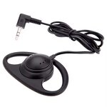 Earphone Manufacturer - One Ear D Shape Ear-hook Wired 25mm Mono 3.5 Jack Tour Guide Headset