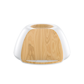 Smart Speaker Manufacturer - ST-2599 Multifunctional Mini Wooden Desk Wireless Charger Mobile Phone Stand