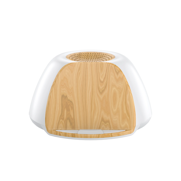 Smart Speaker Manufacturer - ST-2599 Multifunctional Mini Wooden Desk Wireless Charger Mobile Phone Stand