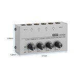 Headphone Amplifier Manufacturer - HA400 Metal Mini 4-Channel Digital Power for Recording