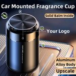 Car Air Freshener Manufacturer - Luxury Alloy Metal Long-Lasting Aromatherapy Solid Balm Diffuser Interior Perfume Kit