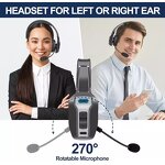Wireless Headset Manufacturer - Hands Free ENC Noise Canceling for Call Center Trucker BT