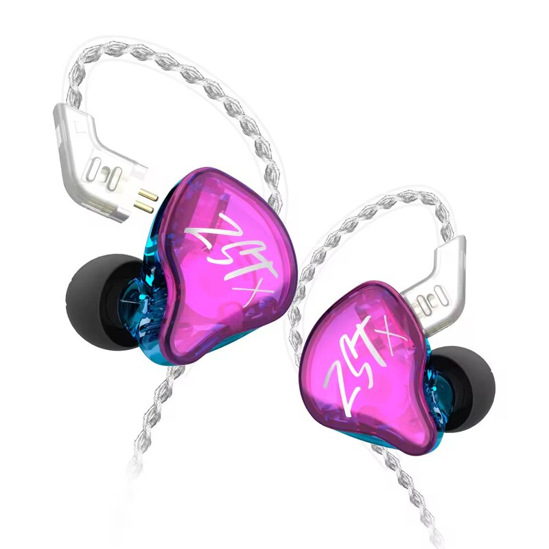 Earphones Manufacturer - New KZ ZST X 1BA 1DD Hybrid HIFI In-ear Bass Sport Noise Cancelling Updated Version