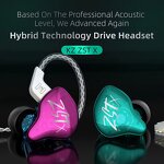 In-ear Earphones Manufacturer - KZ ZSTX 1BA+1DD Hybrid ZST Updated Version HIFI Bass Sports DJ