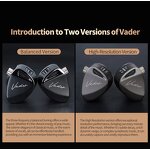 Wired Earbud Manufacturer - KZ Vader 0.75mm Pins Triple Driver In-Ear Monitor Music HiFi IEM with 4 Tuning Levels