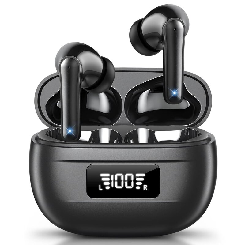Wireless Earphones Manufacturer - Active Noise Cancellation BT 5.4 with 4 ENC Mic LED Battery Low Latency