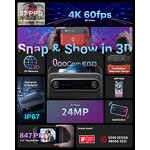 3D Camera Manufacturer - KanDao QooCam EGO 24MP/8K Photos/4K 60FPS Stereoscopic 3D Instant Display Compatible on PICO4 VR