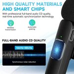 Lavalier Microphone Manufacturer - K8 K9 Portable Mini Clip-on Wireless Lapel Noise Cancelling USB for Smart Phones iPhone iPad