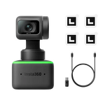 Webcam Manufacturer - Insta360 Link 4K HDR with 1/2" Sensor AI Tracking Noise-Canceling Microphones Gesture Control