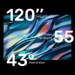 AR Smart Glasses Manufacturer - Rokid Air 1080P OLED Screen Dual Display 43FoV 55PPD Foldable Home Game Viewing Device