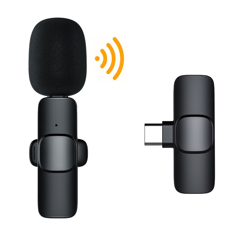 Wireless Microphone Manufacturer - Portable One-Click Recording Receiver for Two-SLR Camera Outdoor Video Interview Noise Cancelling